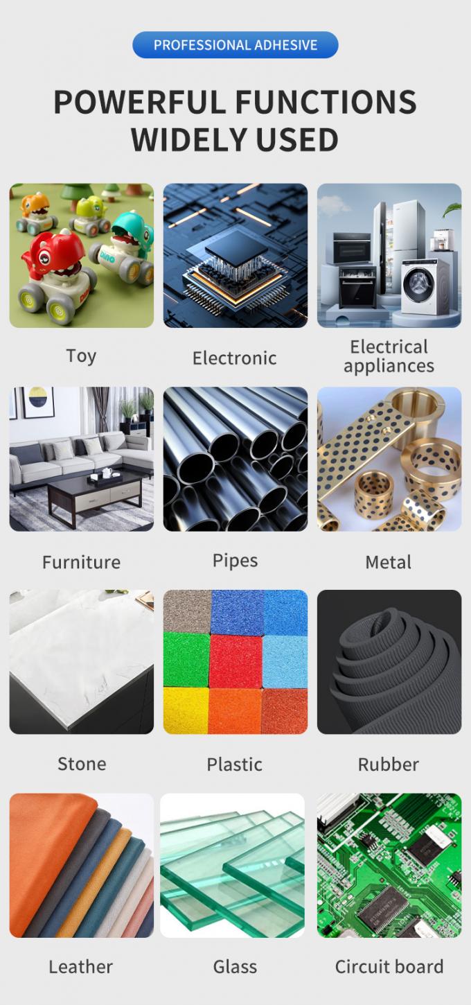 Translucent Instant Acrylic Based Super Glue Adhesive For Multiple Surfaces 2