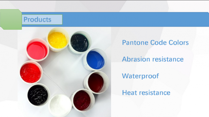 Screen Printing Rubber Silicone Based Ink For Logo Pattern Printing 0